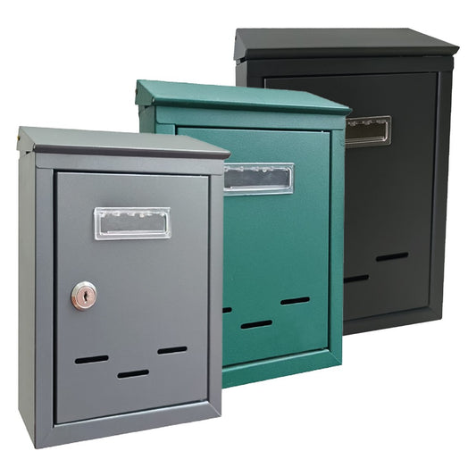 CASSETTA POSTALE 'MAGNOLIA' cm 20,5x6,8x H.30 - grigio argento