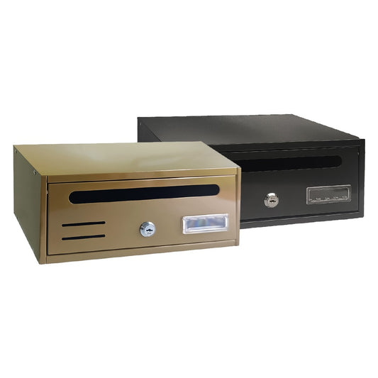 CASSETTA POSTALE SINGOLA ORIZZONTALE 1 posti - antracite - cm. 30x17,5x H. 12