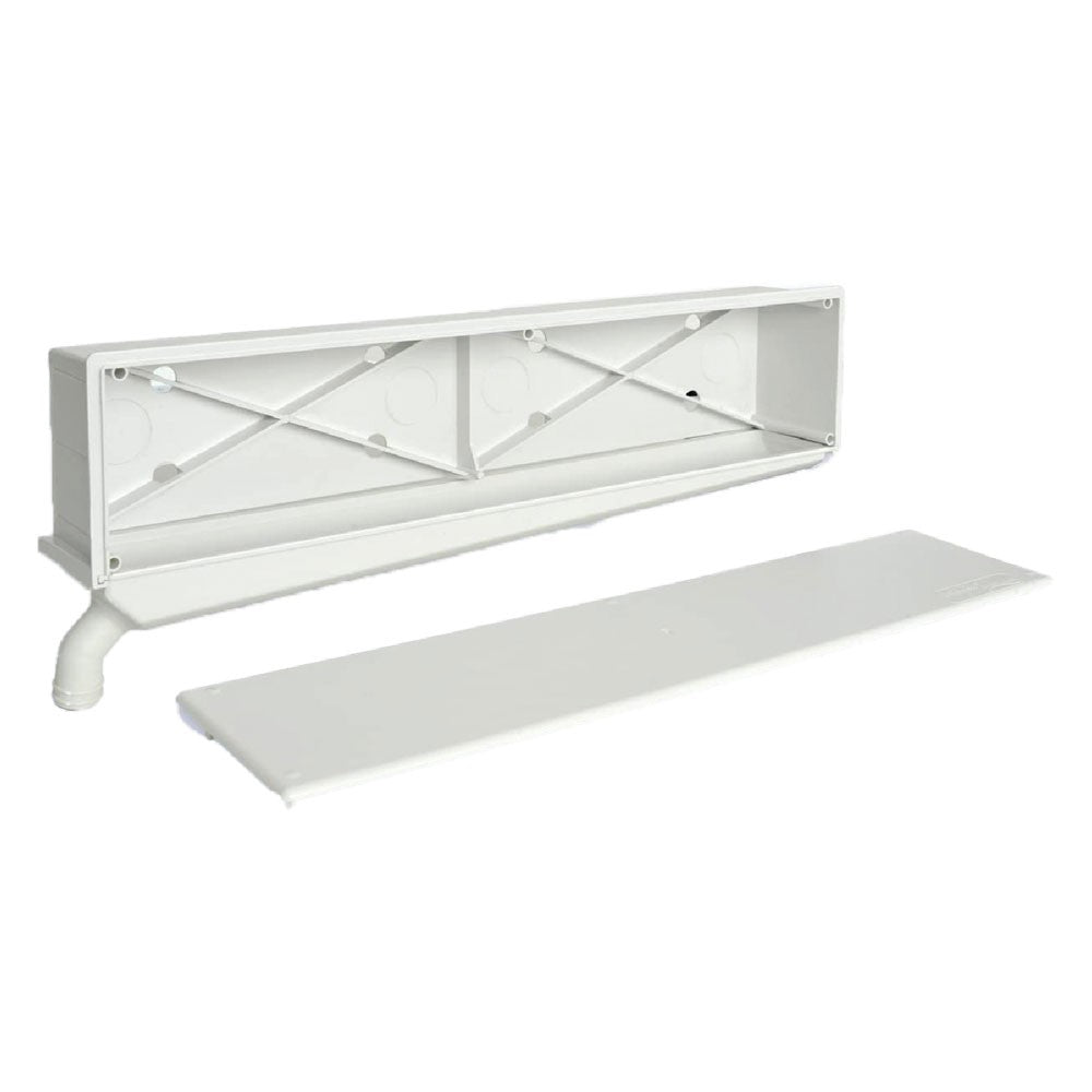 CASSETTA SCARICO CONDENSA 'STARBOX' cm 45 x 7 x 10,2 (lxpxh)