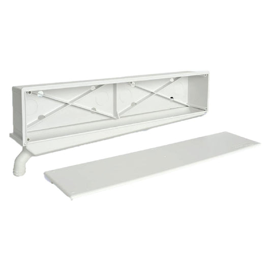 CASSETTA SCARICO CONDENSA 'STARBOX' cm 45 x 7 x 10,2 (lxpxh)