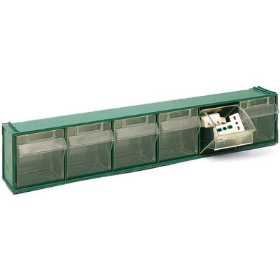 CASSETTIERA SOVRAPPONIBILE IN PP FOX 102 - MM 600x94x H.112 Misura: Verde LxPxH mm 600x94xH.112