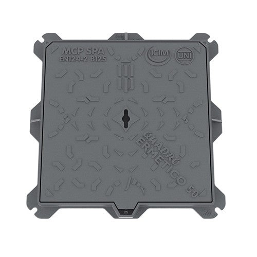 CHIUSINO IN GHISA B125 Misura: cm 50 x 50