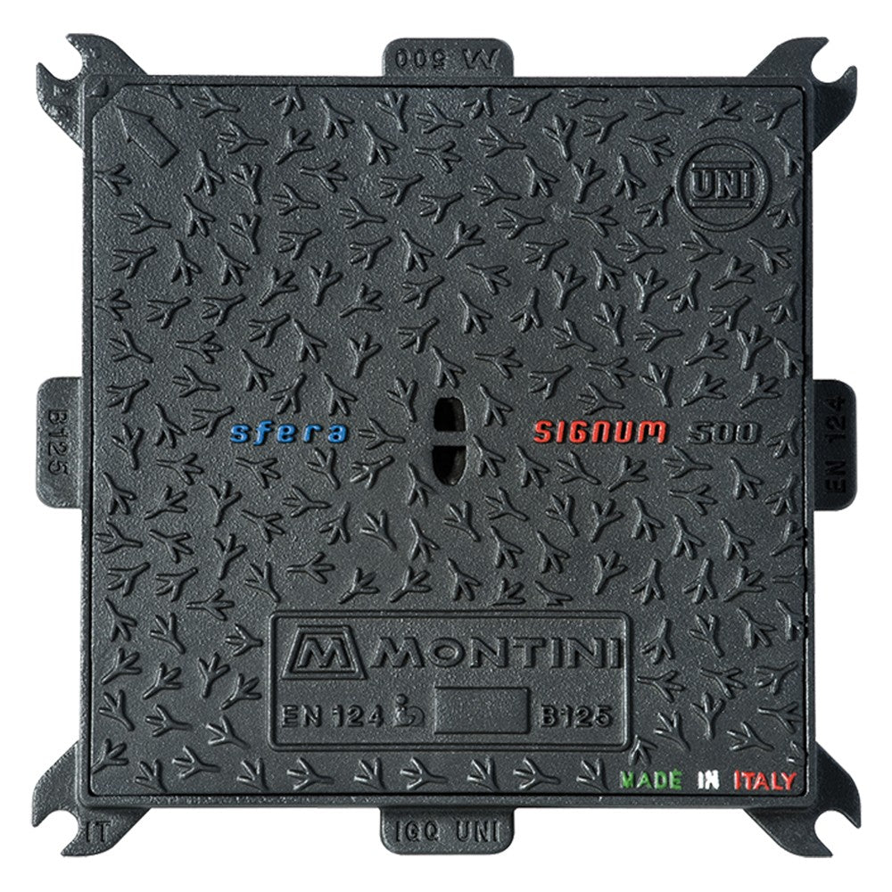 CHIUSINO IN GHISA CLASSE B125 SIGNUM - 60 x 60 - Kg 24