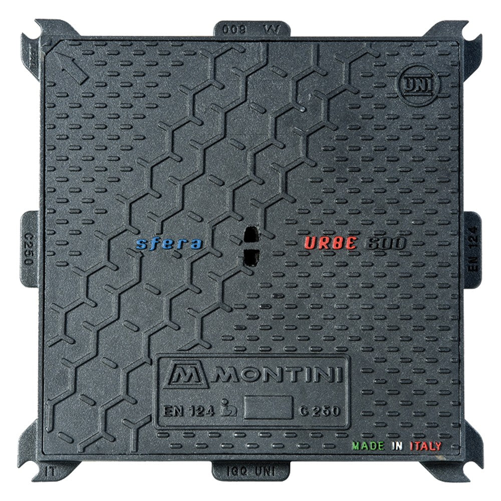 CHIUSINO IN GHISA CLASSE C250 URBE - 40 x 40 - Kg 12