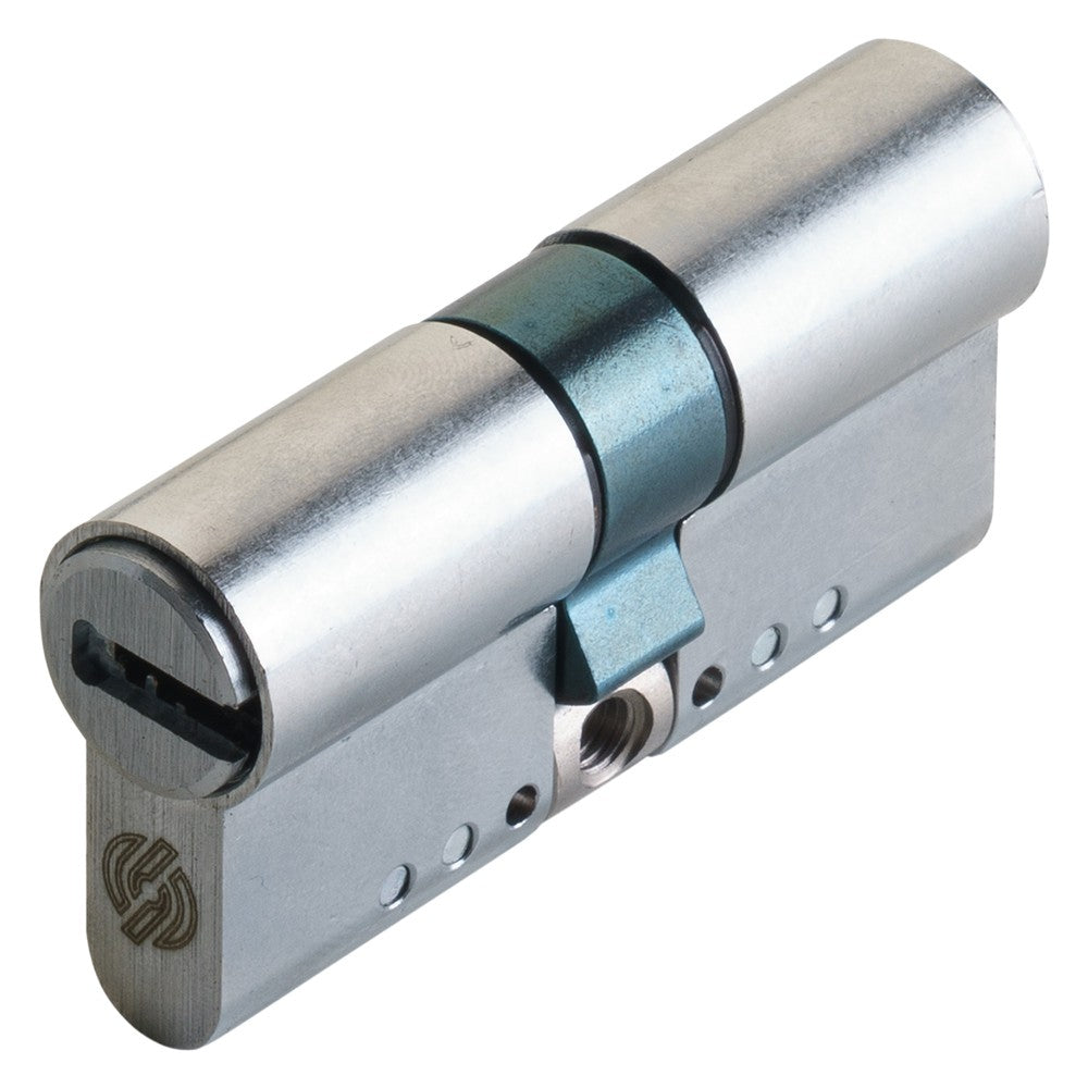 CILINDRO PROFILATO MODULARE SERIE 'EVO K22 TOP' mm 26+10+26 = 62 (31+31) cromo satinato