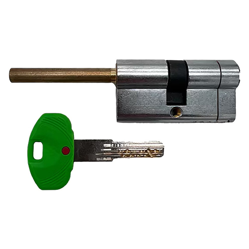 CILINDRO PROFILATO PER POMOLO SERIE 'EVO K22' mm 26+10+36 = 72 (31+41) cromo satinato