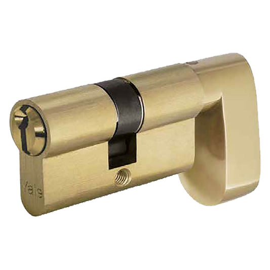 CILINDRO SAGOMATO CON POMOLO A GOCCIA PER PORTE BAGNO mm 26+10+38 = 74 (31+43) ottone