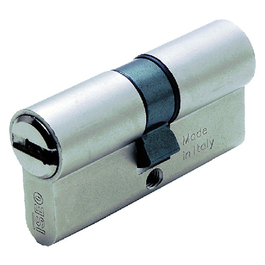 CILINDRO SAGOMATO 'R6' mm 23+10+23 = 56 nichelato (28+28)