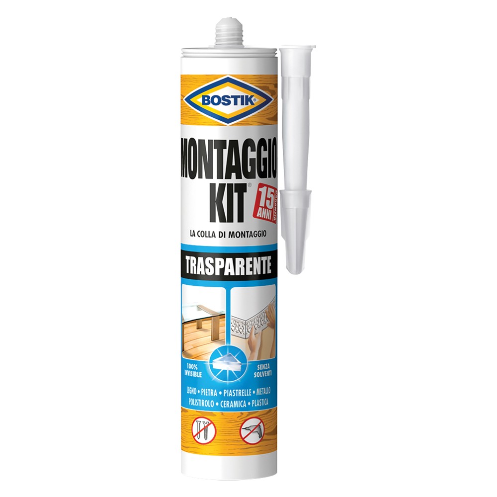 COLLA 'MONTAGGIO KIT' TRASPARENTE gr. 310 - cartuccia