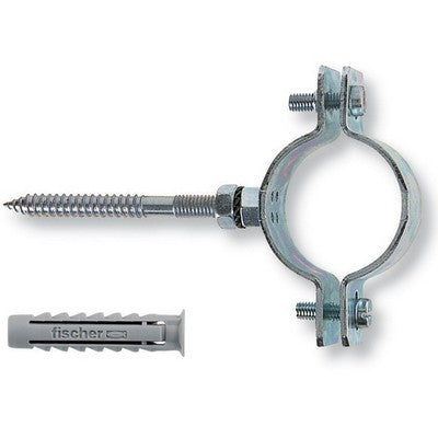 + COLLARI PESANTI IN ACCIAIO CON VITE E TASSELLI CPS Misura: pz. 2 x 1"
