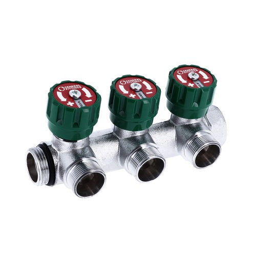 COLLETTORE 90° FASATO CON VITONE E DISCHETTO 24X19 Misura: 1" 2 vie 24x19