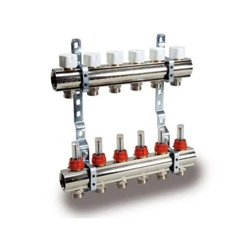 COLLETTORE DI DISTRIBUZIONE PREMONTATO SERIE CD Misura: 7 vie 1" x 3/4EK