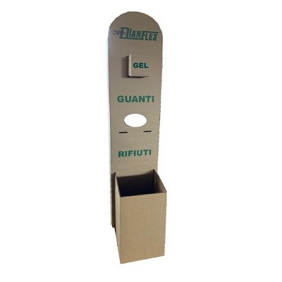 COLONNINA PER IGIENIZZANTE FULL-OPTIONAL RESISTENTE IN CARTONE Misura: HxLxP cm 130x30x50