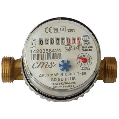 CONTATORE PER ACQUA FREDDA SUPER DRY ASCIUTTO CMS Misura: 3/4"