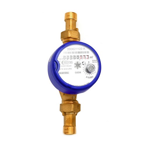 CONTATORE PER ACQUA FREDDA T50 QUADRANTE ASCIUTTO Misura: Diam. 20 - 3/4" L.130
