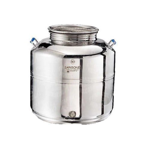CONTENITORE ACCIAIO INOX PER USO ALIMENTI SANSONE Misura: lt. 50