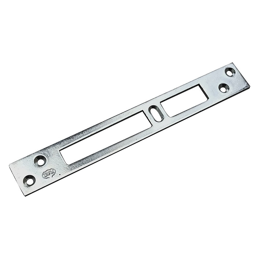 CONTROPIASTRA PER SERRATURE A BAIONETTA tipo 3 asola doppia foro cent.- mm 180 x 25 x 3