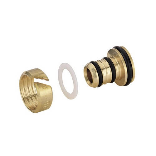 COPPIA RACCORDI EUROCONO PER TUBAZIONE IN MULTISTRATO Misura: 16 x 2 mm