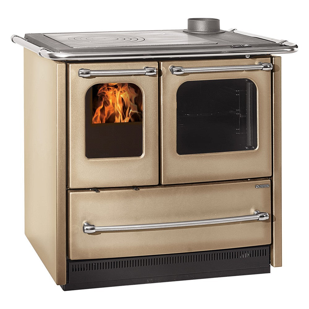 CUCINA A LEGNA 'SOVRANA EASY EVO 2.0' 7,5 kW - colore nero antracite