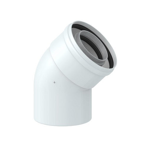 CURVA 45° DN 60/100 (COASSIALE)