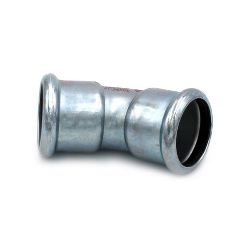 CURVA 45° FF A PRESSARE IN ACCIAIO CARBONIO STEEL PRES Misura: Diam. 35