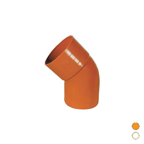 CURVA 45° IN PVC Misura: Diam. 125