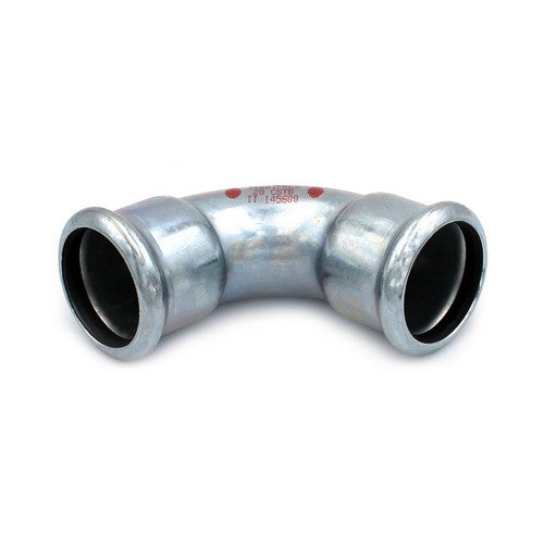 CURVA 90° FF A PRESSARE IN ACCIAIO CARBONIO STEEL PRES Misura: Diam. 35