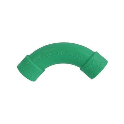 CURVA AMPIO RAGGIO IN POLIPROPILENE Misura: Diam. 25