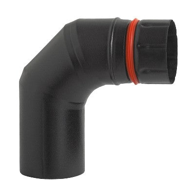 CURVA ECO-PELLET 90° SMALTATO NERO Misura: Diam. 100
