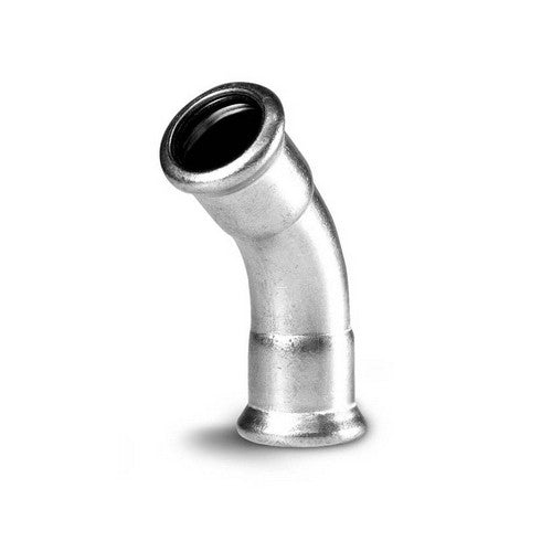 CURVA FF 45° A PRESSARE IN ACCIAIO CABONIO Misura: Diam. 22