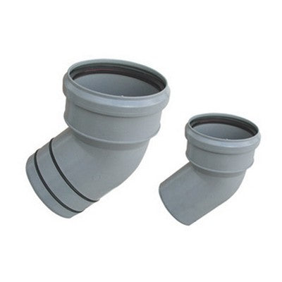 CURVA IN PP RIDUZIONE AL PVC DIAM. 110 / 100 VALSIR Misura: 87° 30' con oring