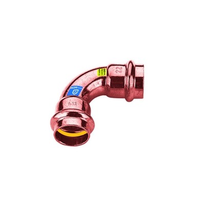 CURVA IN RAME A PRESSARE 90° FF ACQUA/GAS Misura: Diam. 35