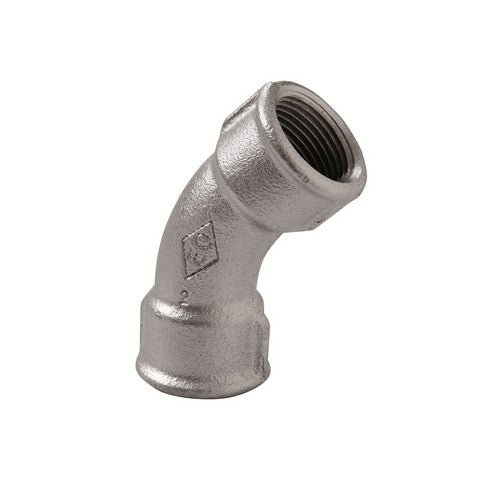 CURVA LUNGA FF 45° ZINCATA Misura: 1/2