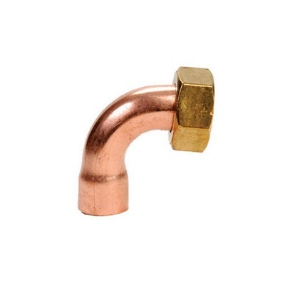 CURVA RAME 90° CON DADO GIREVOLE Misura: 1/2 x 12