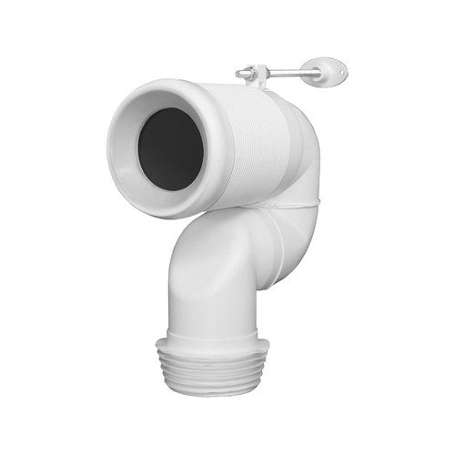 CURVA TECNICA IN PLASTICA 90° SOLO PER VASO TRASLATO BTW Misura: Diam. 90/110 mm