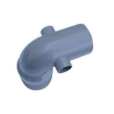 CURVA W.C. ALTA 2 ATTACCHI PVC GRIGIO Misura: Diam. 100 / 40