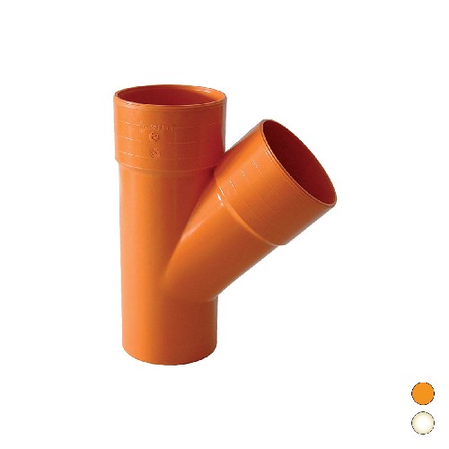 DERIVAZIONE 45° IN PVC Misura: Diam. 82