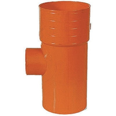 DERIVAZIONE 87° RIDOTTE IN PVC ARANCIO Misura: Diam. 100 x 63