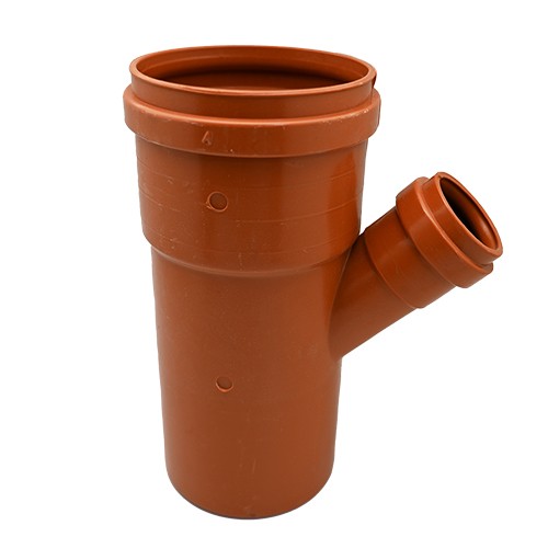 DERIVAZIONE RIDOTTA 45° RAL 8023 Misura: Diam. 100/50