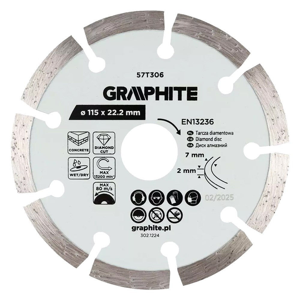 DISCO DIAMANTATO ø 115 mm - foro 22,2 mm
