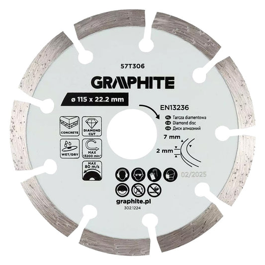 DISCO DIAMANTATO ø 115 mm - foro 22,2 mm