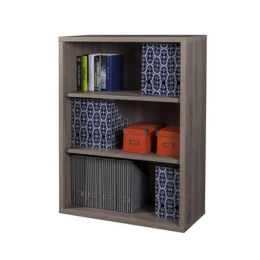 DISEGNO LIBRERIA 3 VANI 36X82XH112 CM ROVERE
