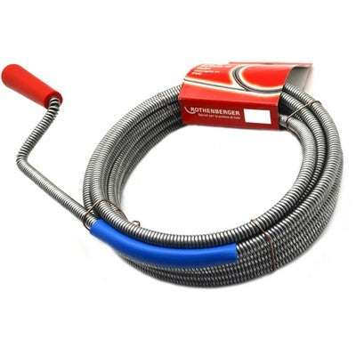 DISOTTURATORE STURATUBI SPIRALE CON MANOVELLA Misura: mt 5,00 x 9 mm