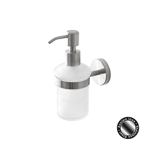 DISPENSER SAPONE CITY IN ACCIAIO SATINATO Misura: Acciaio Satinato 6x10,7xh16 cm