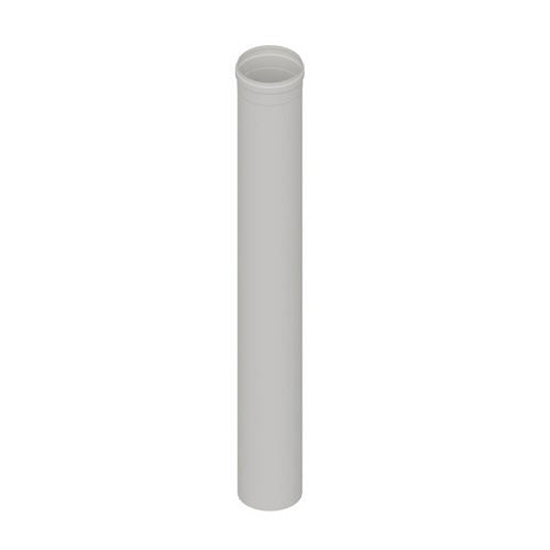 ELEMENTO DIRITTO IN ACCIAIO AISI 304L MT 1 PER CAPPE Misura: Diam. 150 Bianco