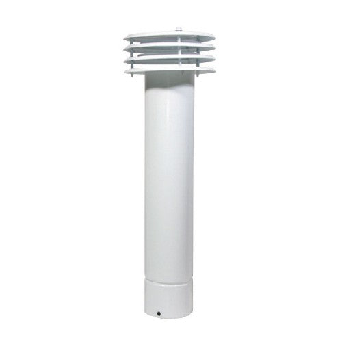 ESALATORE FUMO VENTILATO IN LAMIERA VERNICIATA BIANCA Misura: Diam. 150