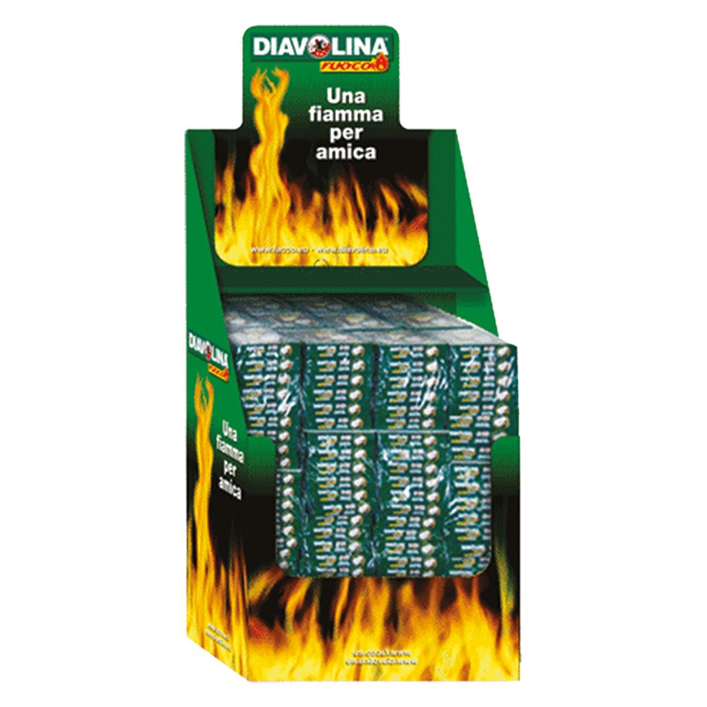 ESPOSITORE DA TERRA DIAVOLINA ACCENDIFUOCO 40 CUBI 270 cf. cm.41 x 59,5 x h.127