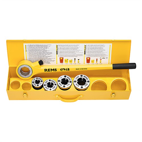 FILIERA A CRICCO REMS EVA SET R 1/2-1"1/4 Misura: Set R 1/2-3/4-1-1"1/4-1"1/2-2"