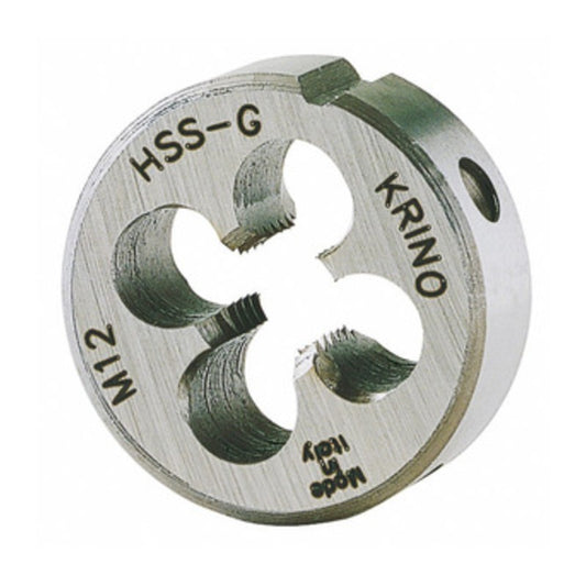 FILIERA TONDA HSS M 5 PASSO 0,80 D 20 MM