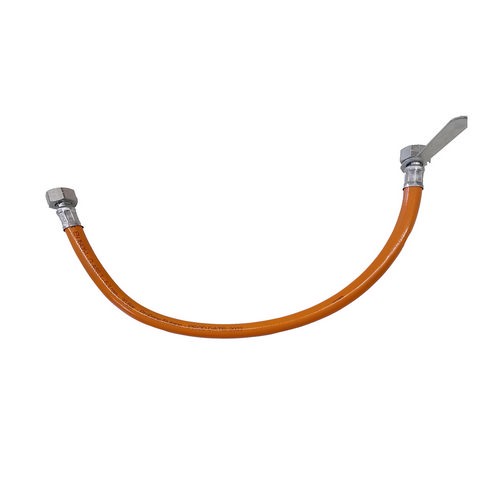 FLESSIBILE GAS FF IN GOMMA CON CHIAVETTA 30 BAR Misura: cm 50